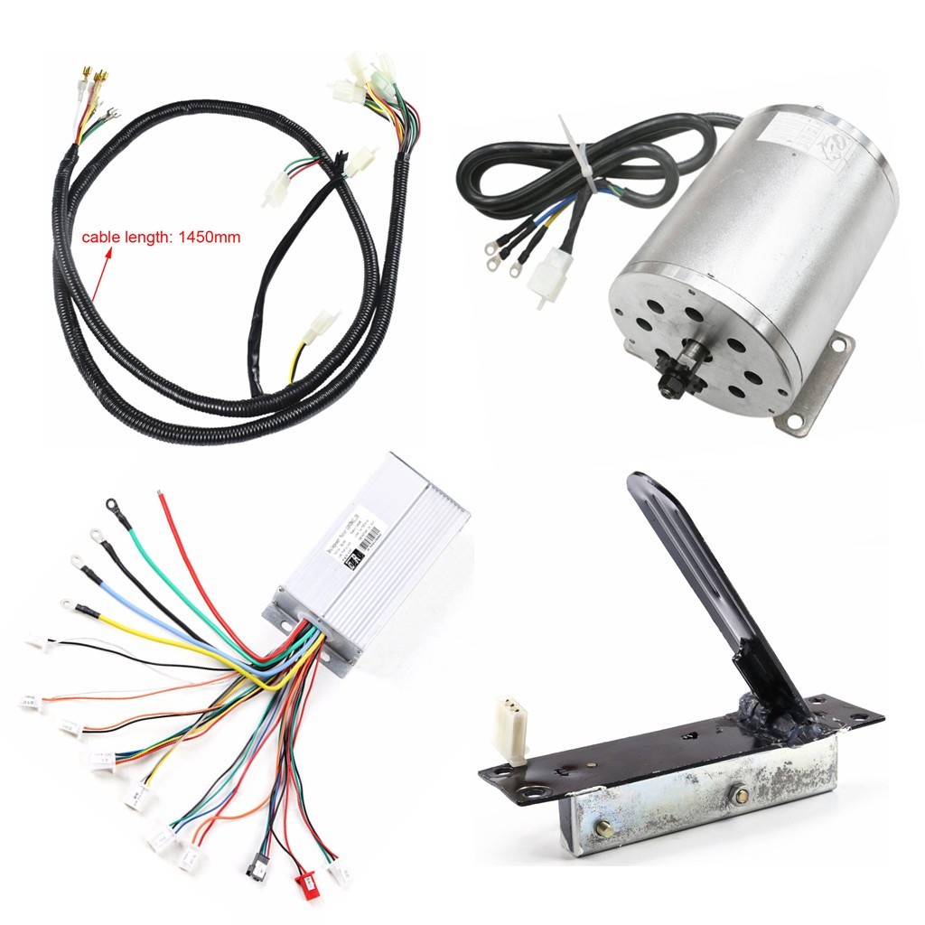 1800W 48V DC Brushless Motor Speed Controller Foot Pedal Wiring Scooter Go Kart