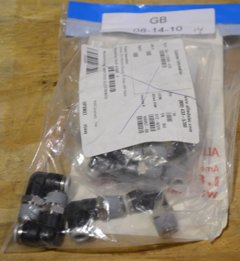 Amp Tyco 81665-2 81665 Quick Release 1/4 Inch Air Fitting Lot of 14