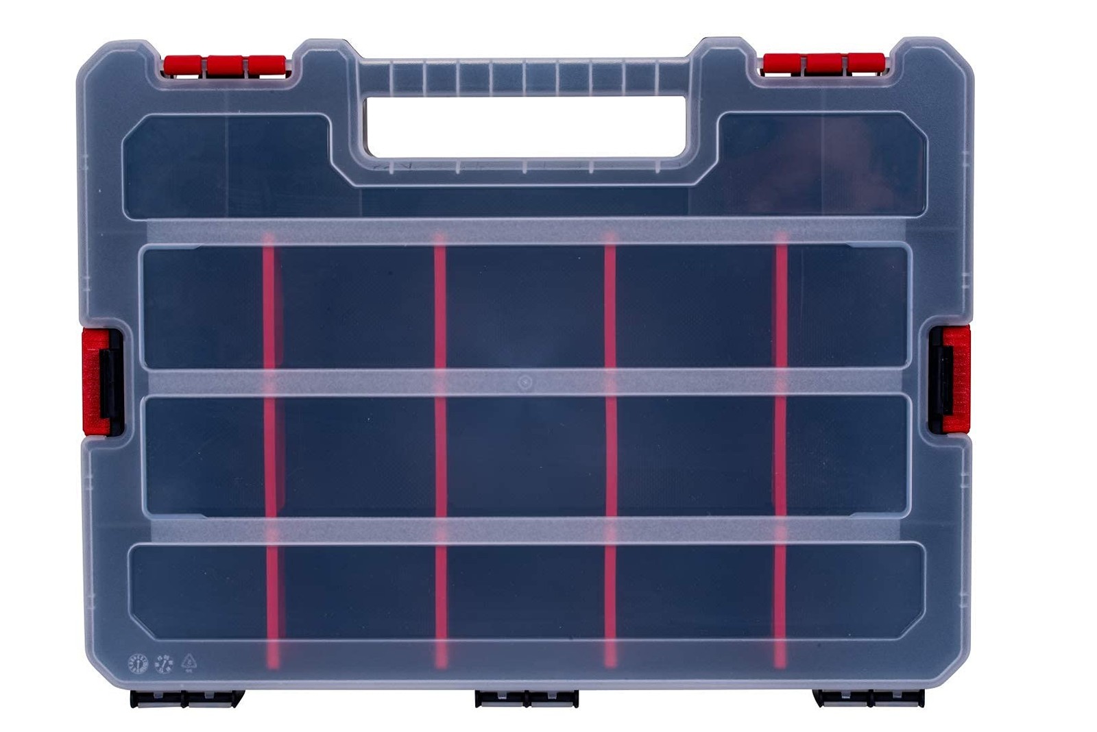 Small Parts Organizer Box – Stackable Hardware Storage Case with 20 Compartme...
