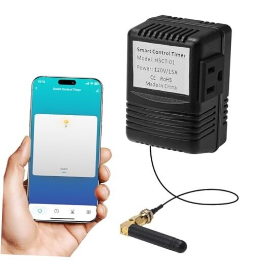 WiFi Smart Socket Timer for Low Voltage Landscape Lighting, App & Voice