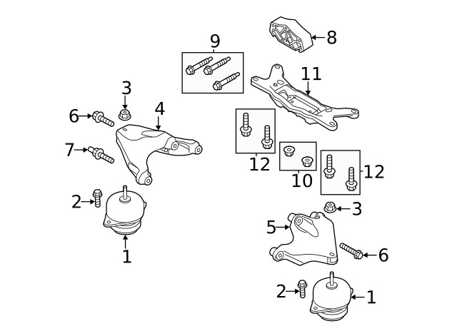 Genuine Ford Engine Mount Bracket BR3Z6028A