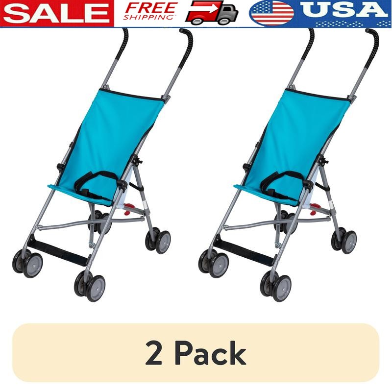 2 Pack Comfort Height Umbrella Stroller Lightweight Compact Travel Easy Fold New