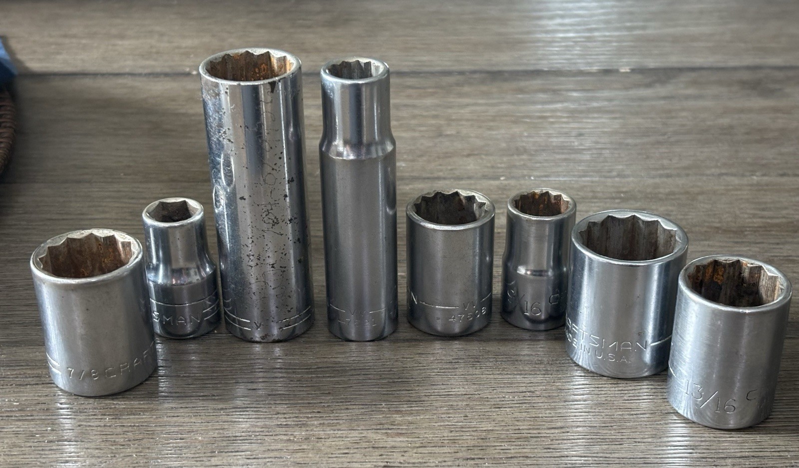 SAVE UP TO 30% ! VINTAGE USA CRAFTSMAN SERIES =V= -V- and -VV- Sockets