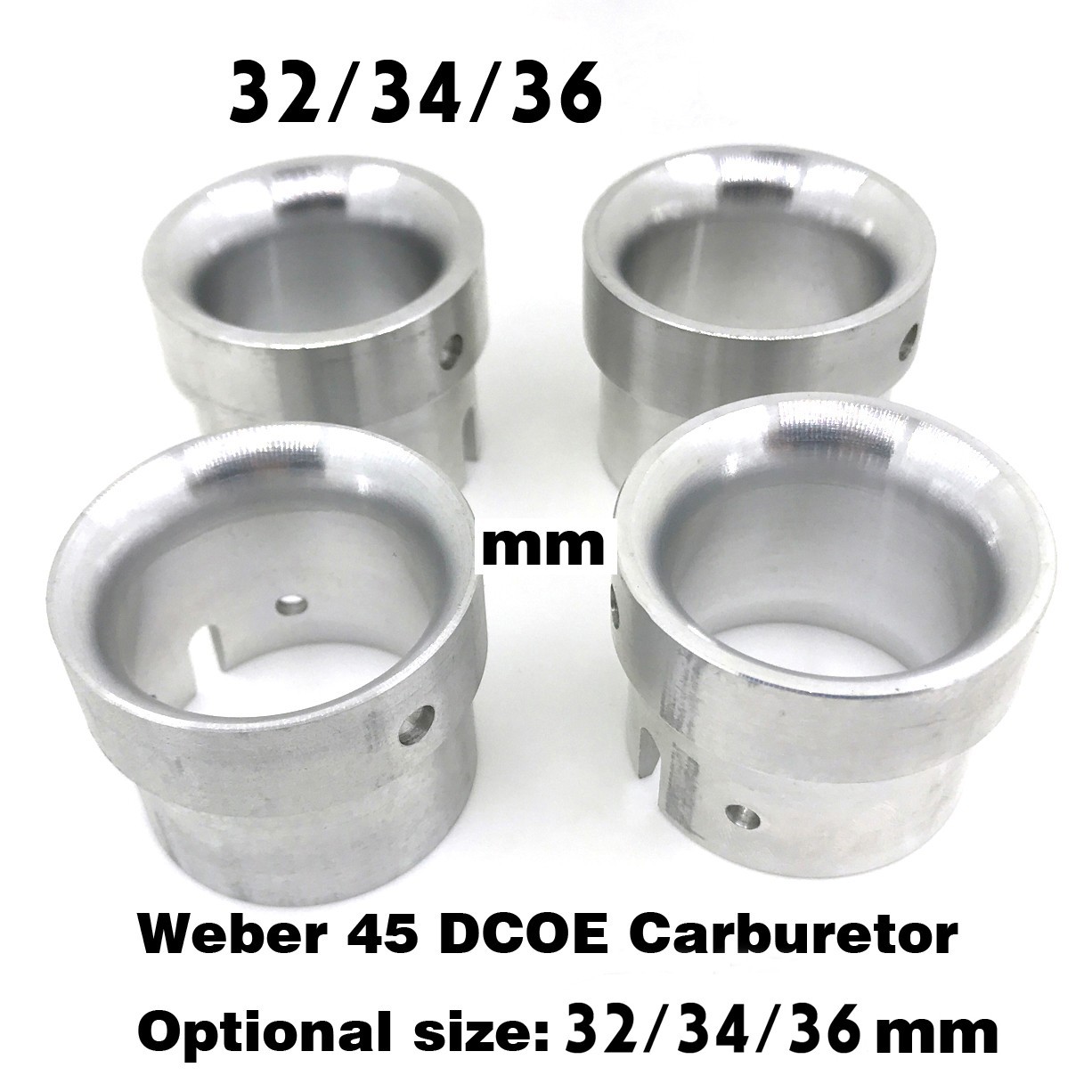 Main venturi choke tube WEBER 45 DCOE Carburetor 4 pcs 32 34 36 mm
