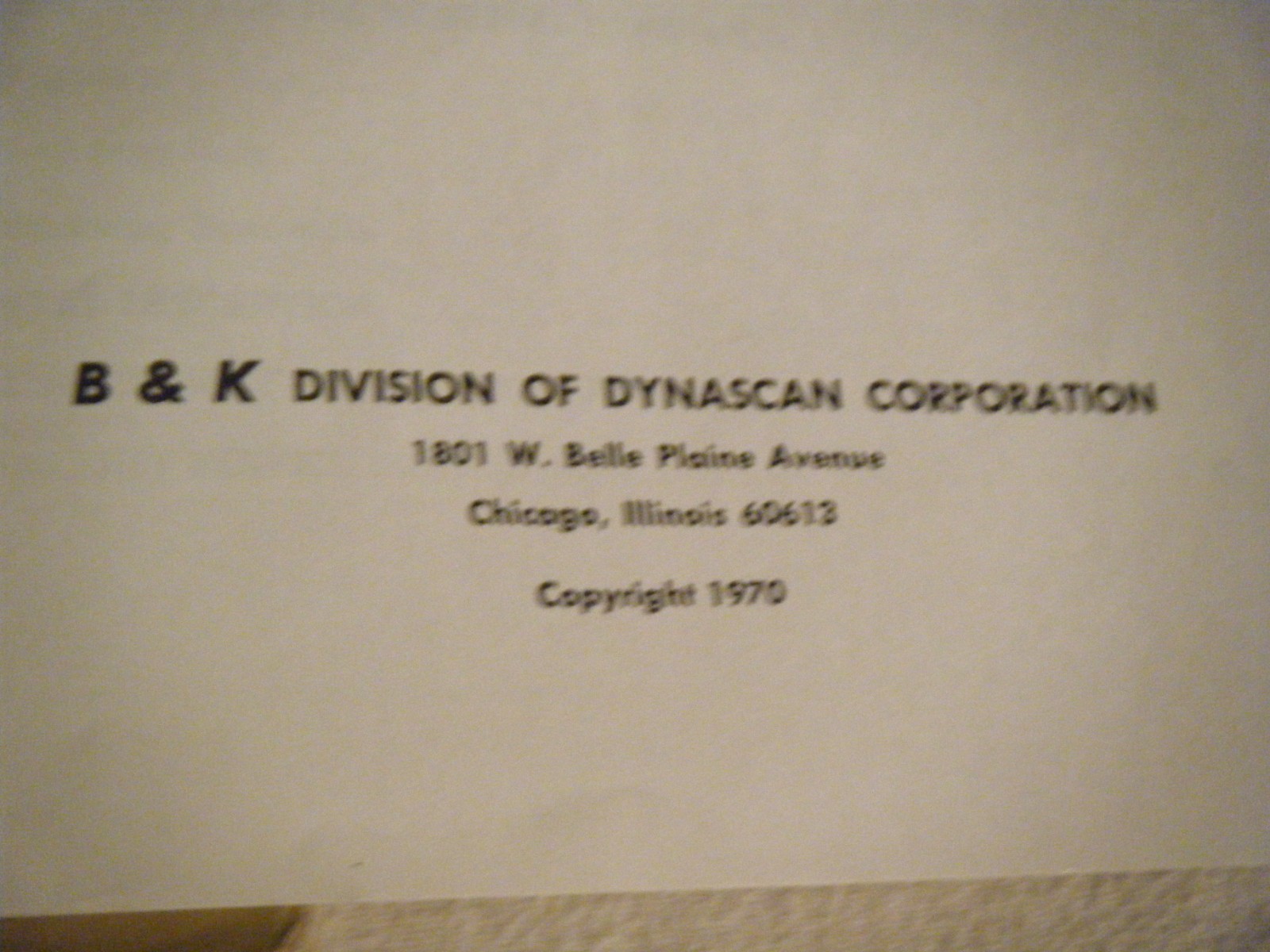 B&K Manual for E-200D RF Signal Generator
