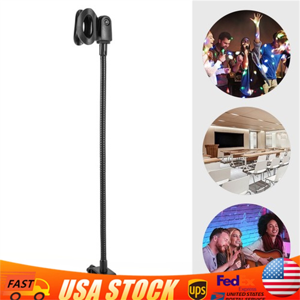 Adjustable Microphone Stand with Desk Clamp for Radio Broadcasting
