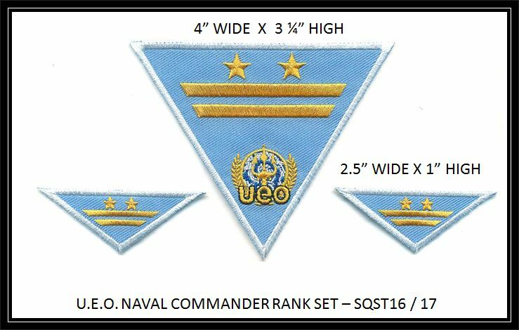 SEAQUEST NAVAL COMMANDER PATCH SET - SQST16/17