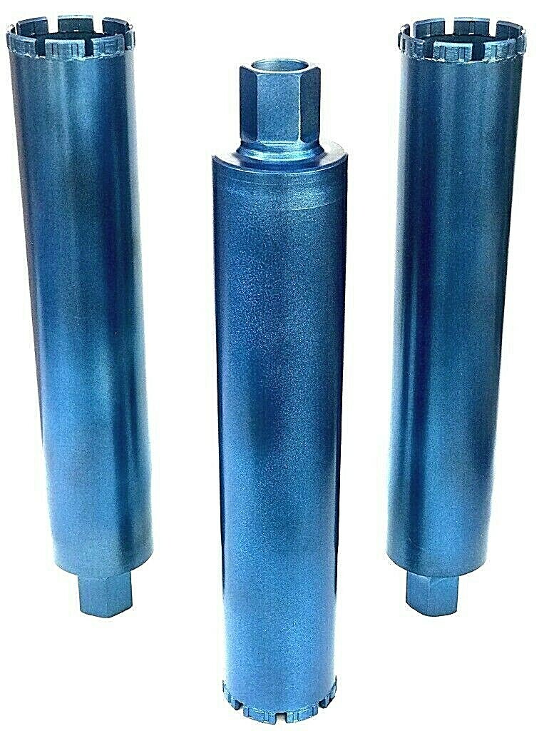 3pk 3" Laser welded wet core bit Heavy Reinforced Concrete #4#5 rebar DBL Mesh