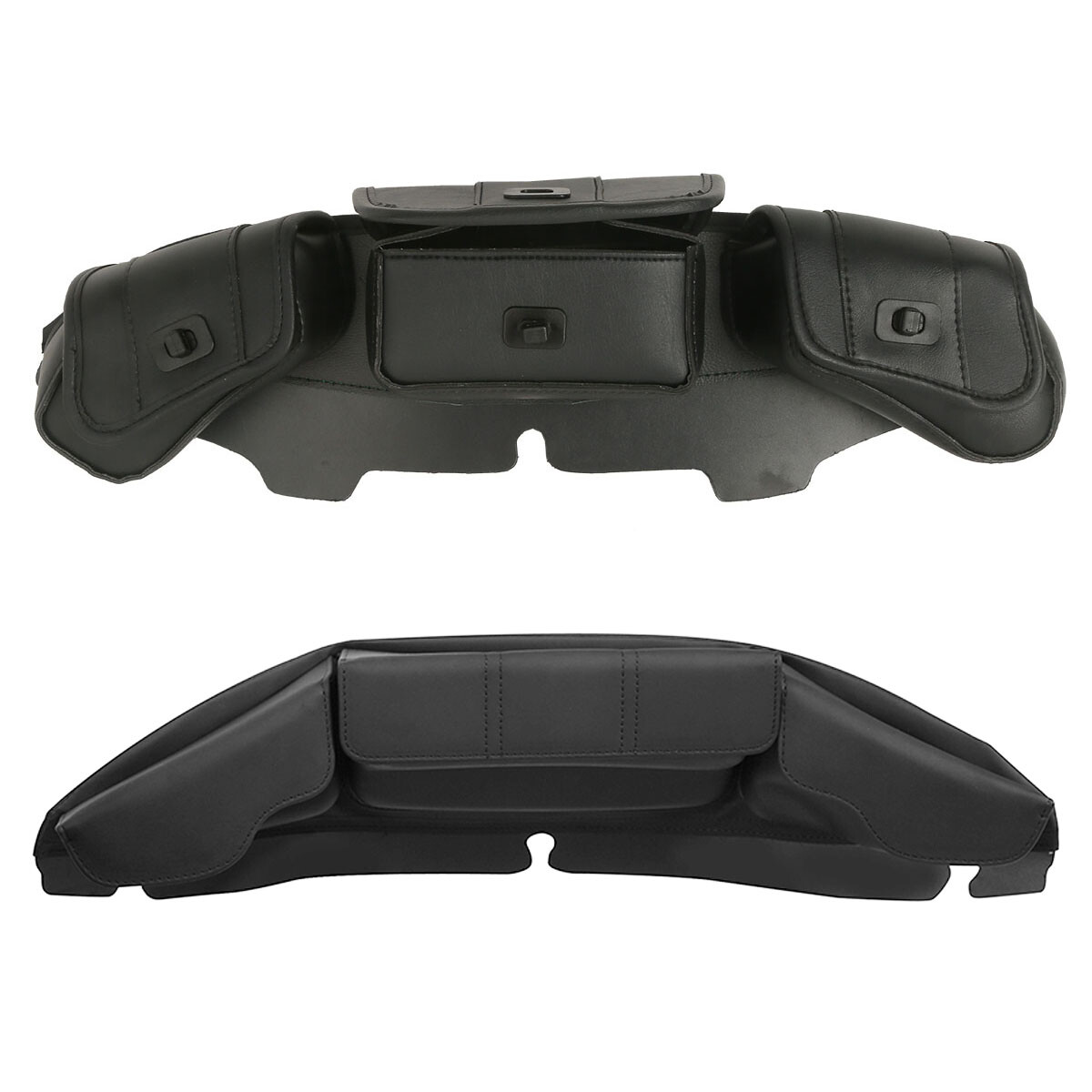 Windshield 3 Pouch Pocket Bags Fit For Harley Electra Glide 1996-2013 /2014-2024