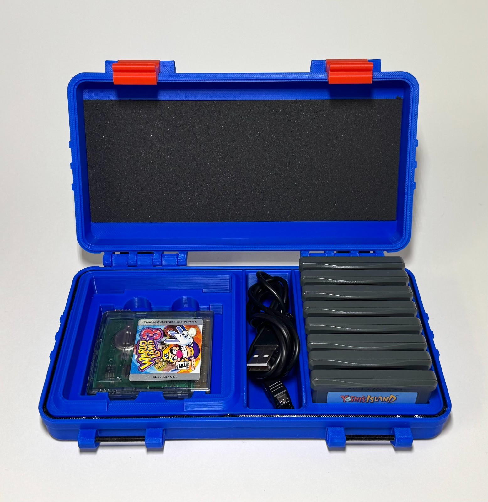 Protective Game Boy Advance SP Case: GBA Carrying Case w/ Accessory & Game Slots