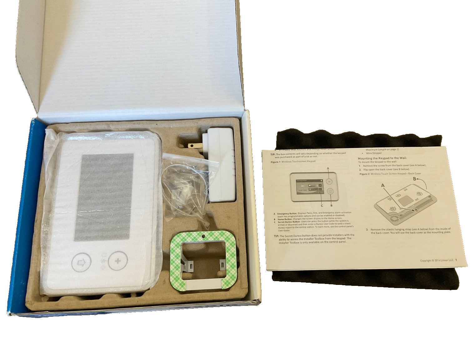 2GIG-TS1 Wireless Touch Screen Keypad