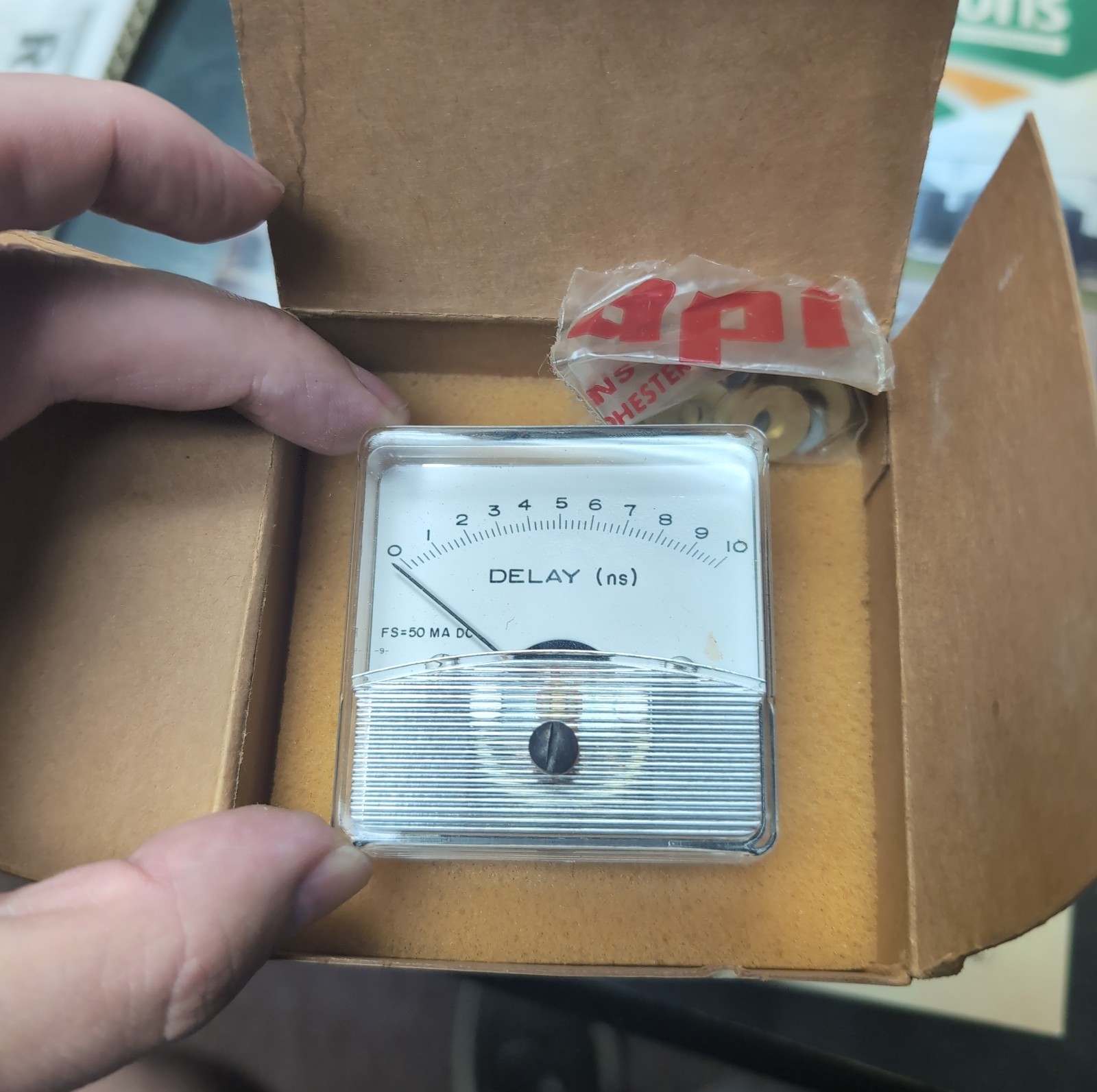 API Instruments 20-5613-000 Shielded Panel Meter 0-10 Delay ns 50mA DC NOS Box