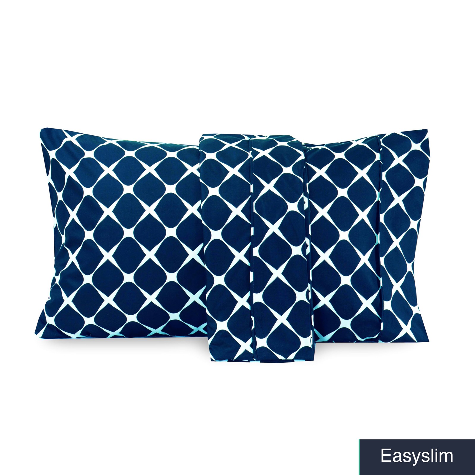 Double Brushed Microfiber Pillowcase Set 2-Piece Standard Queen Navy