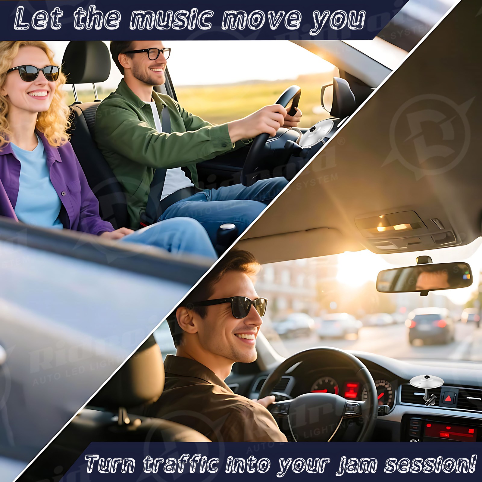 New Gift Slive Car Crash Cymbal, Car Drum Cymbal Air Vent, Make Your Driving Fun