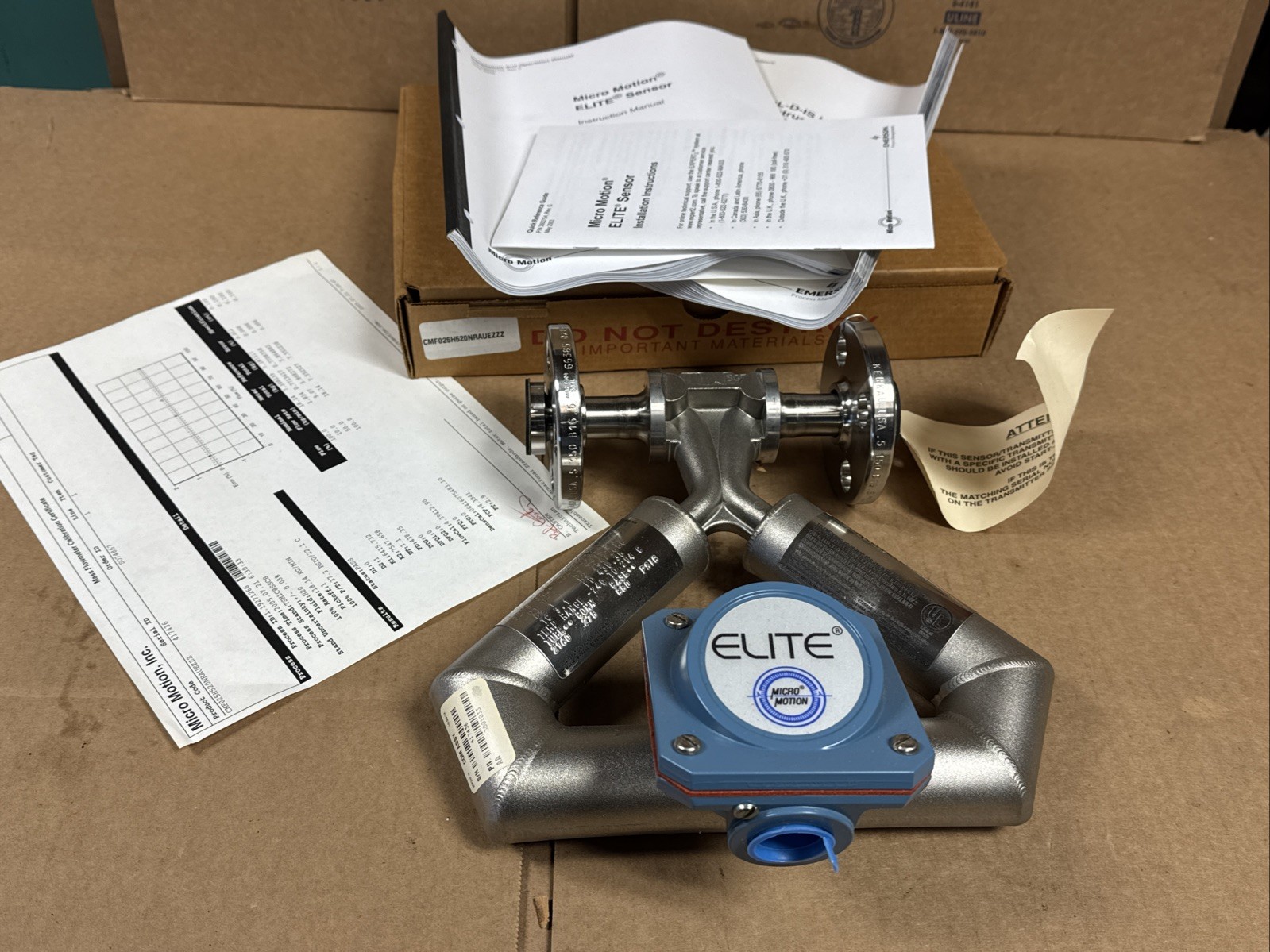 NEW Micro Motion CMF025H520NRAUEZZZ ELITE Mass Flow Sensor WARRANTY FAST SHIP