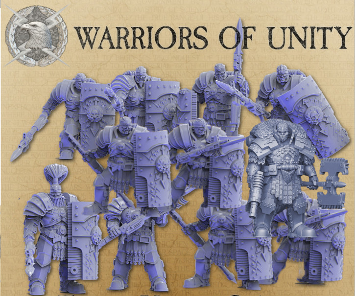 Wargames Compatible - Warriors of Unity - Unity Army Deal, Thunder Cohort