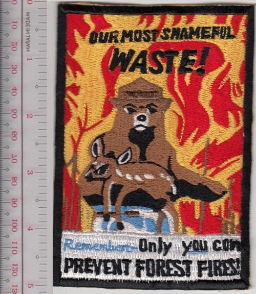 Smokey the Bear Says Our Most Shameful Waste'' Remember Only you can NO TARIFF