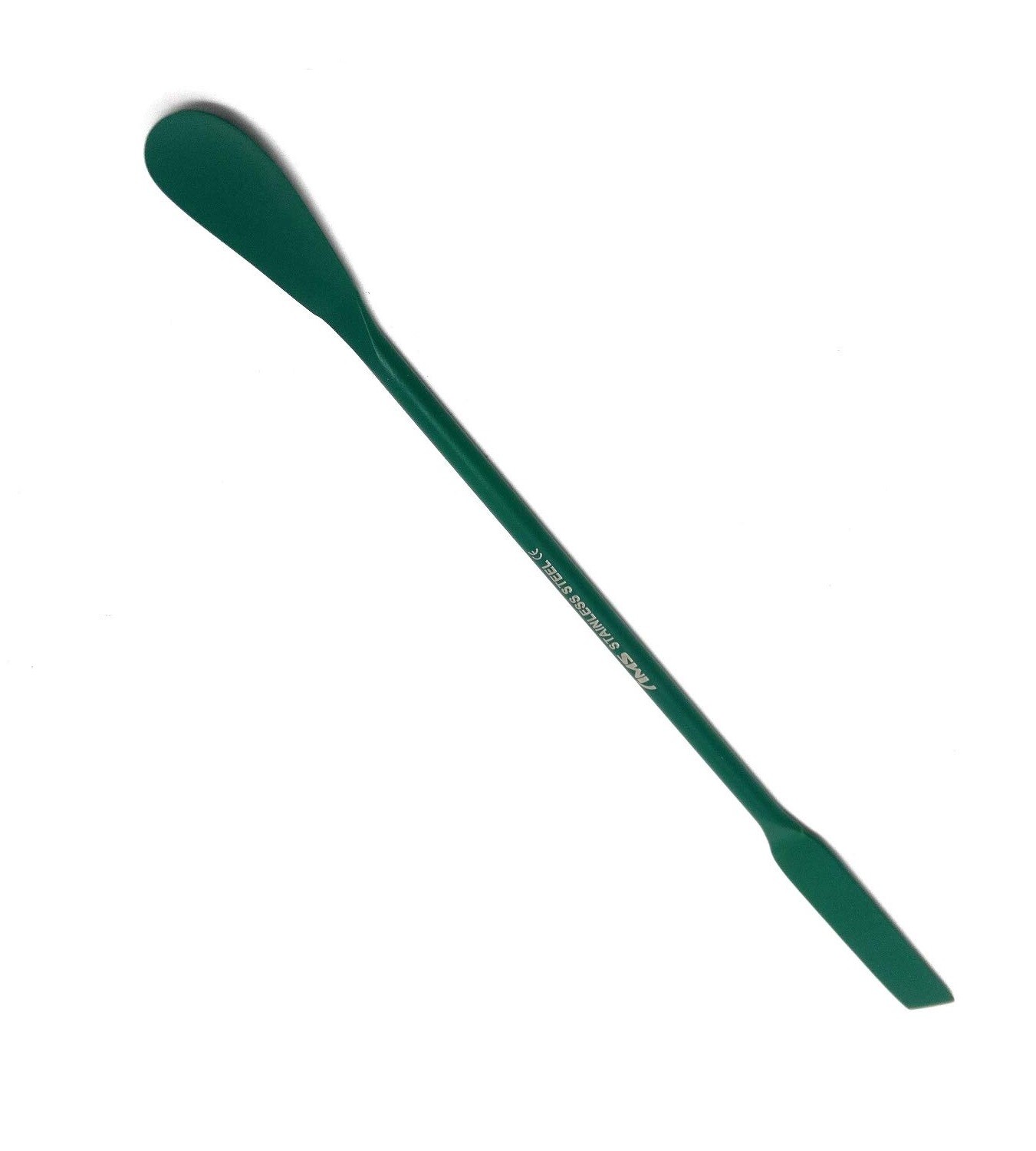 PTFE Coated 7" Stainless Steel Double Ended Micro Lab Spatula,Square&Flat Spoon
