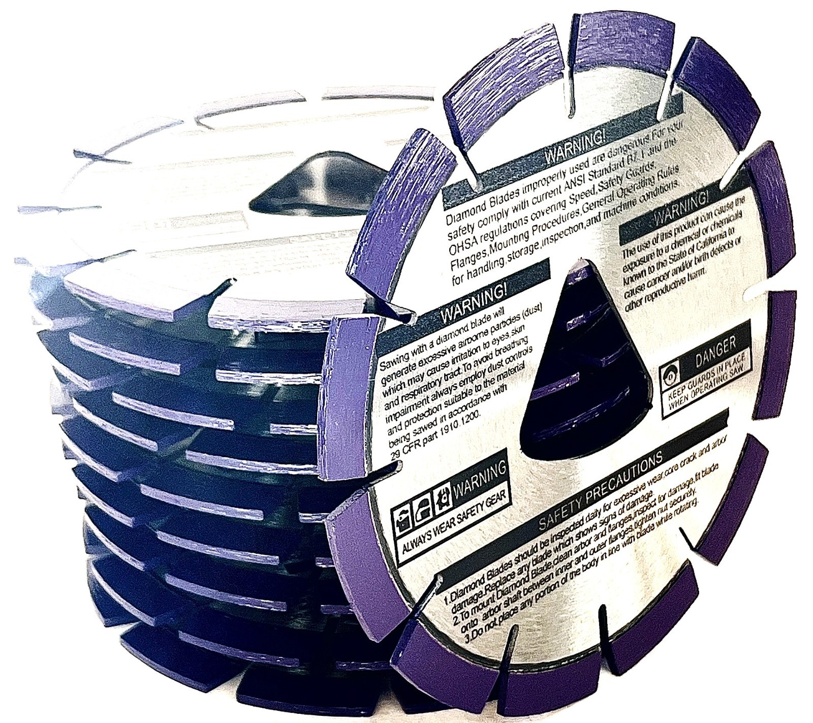 6'' XL6-1000 Husqvarna Soff-Cut 542777005 Purple Diamond Blade early entry 10pk