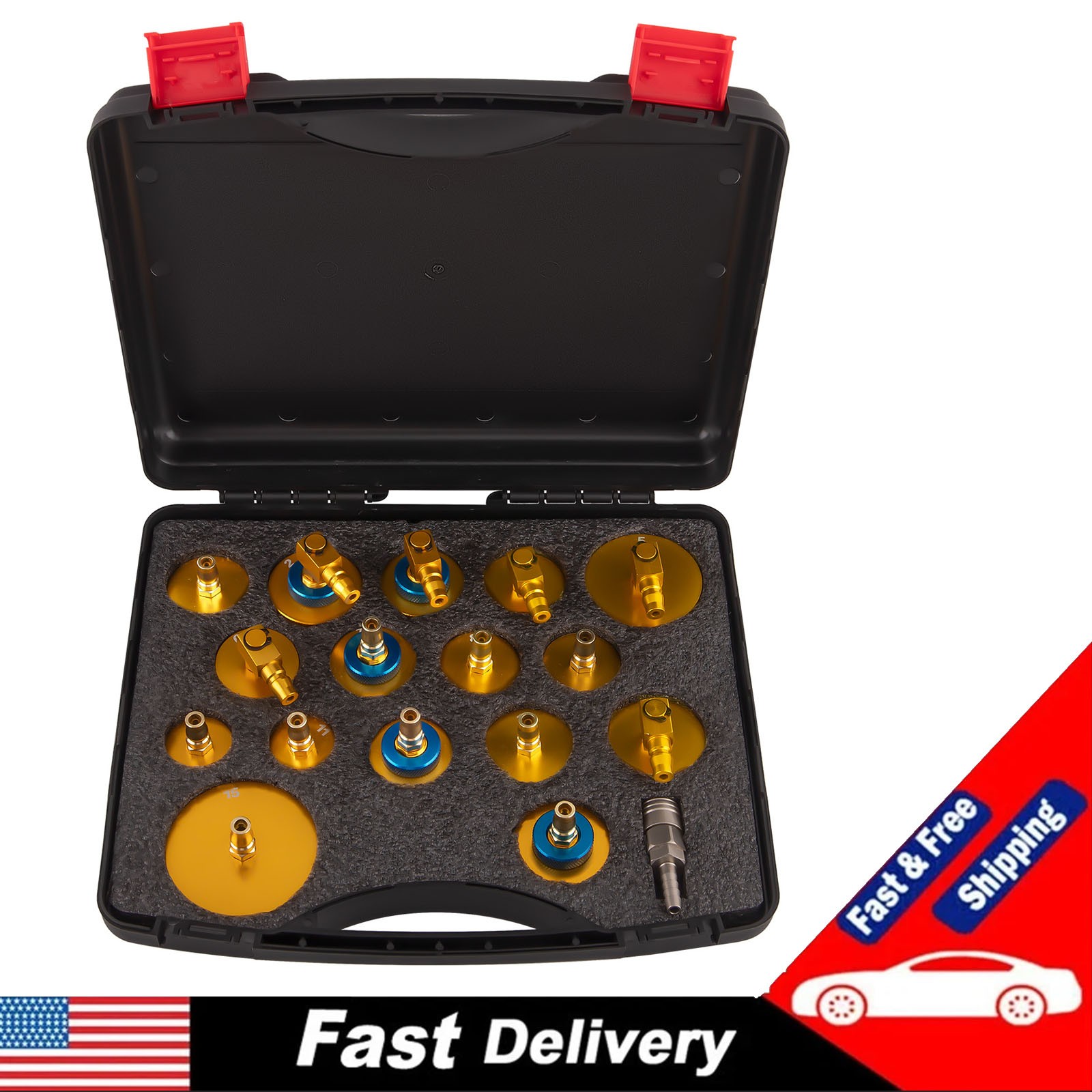 Master Cylinder Adapter Set Brake Fluid Bleeding Tool Brake Bleeder Adapter Kit