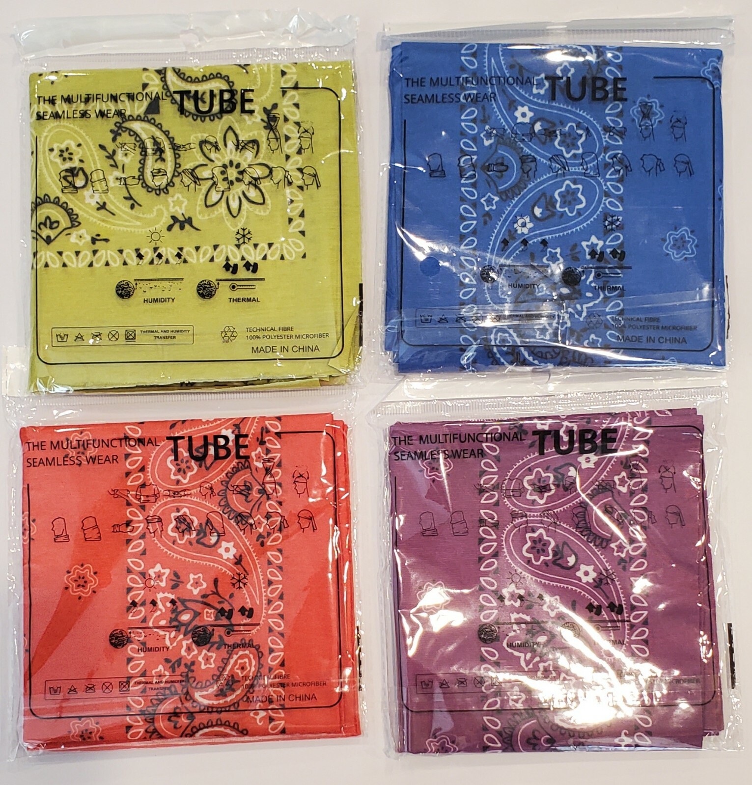 10 mix Tube Bandana Scarf Neck Gaiter Head Face Mask hiking