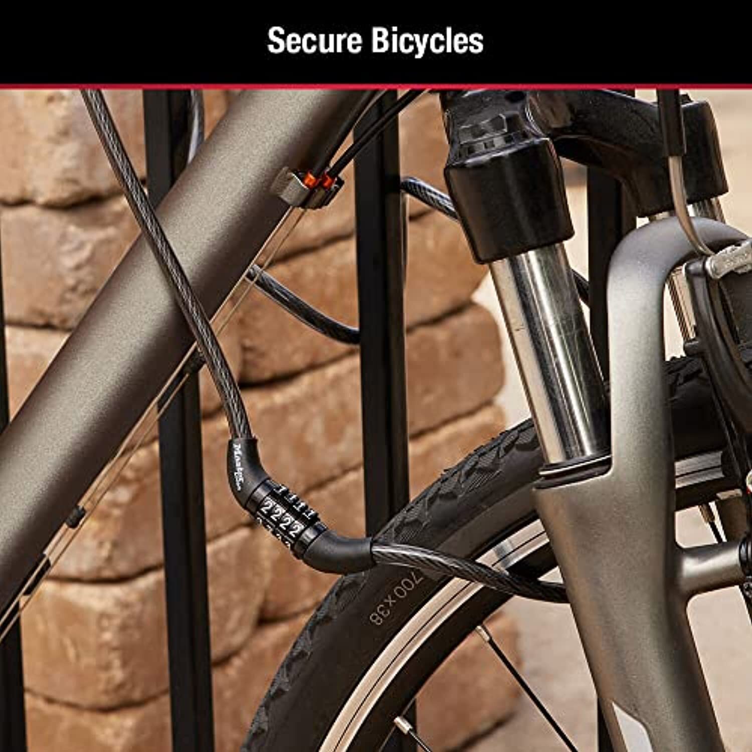 Master Lock 8143D Bike Lock Cable with Combination