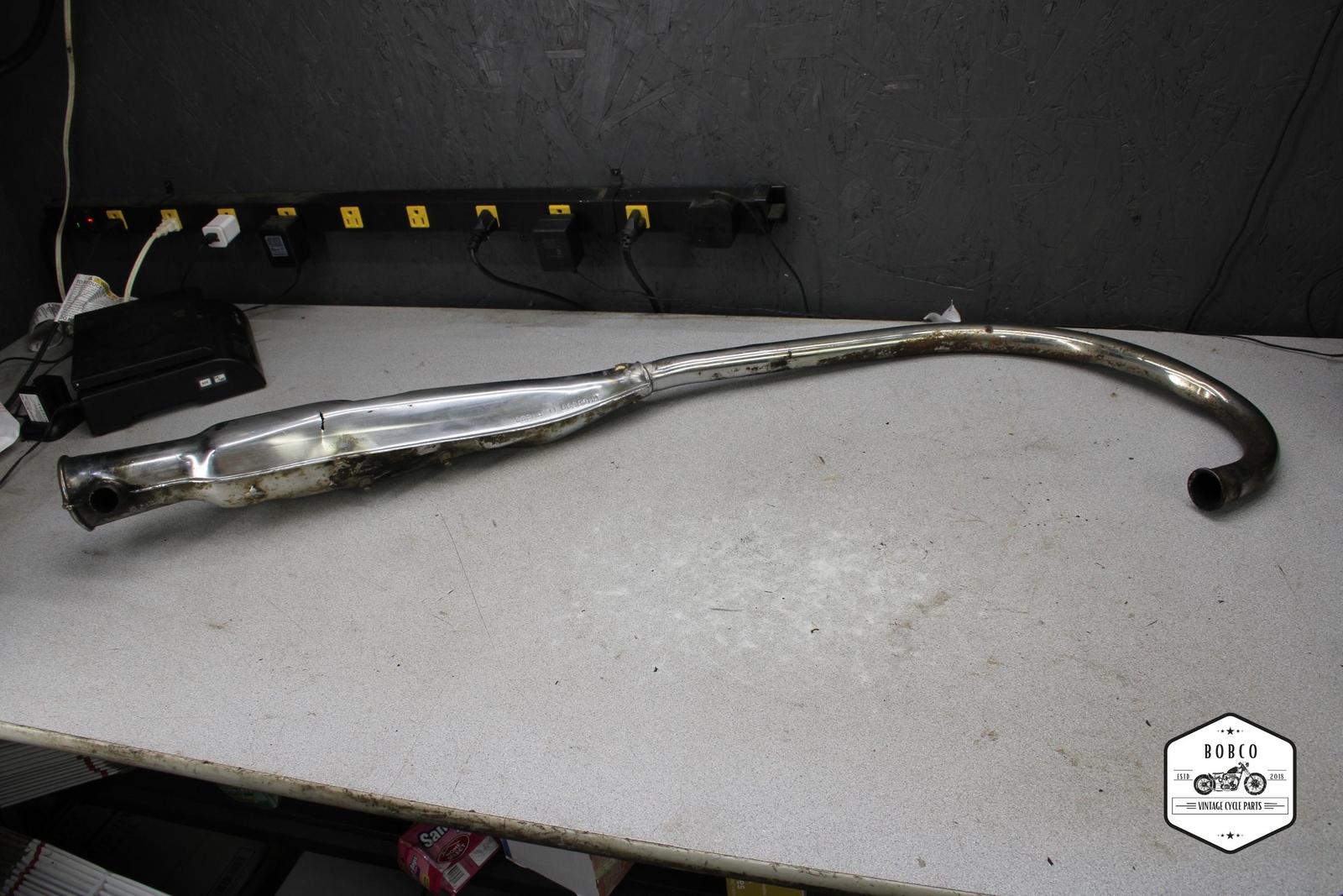 1972 Honda CB500 HM323 #2 LOWER LEFT EXHAUST PIPE 0837.JN