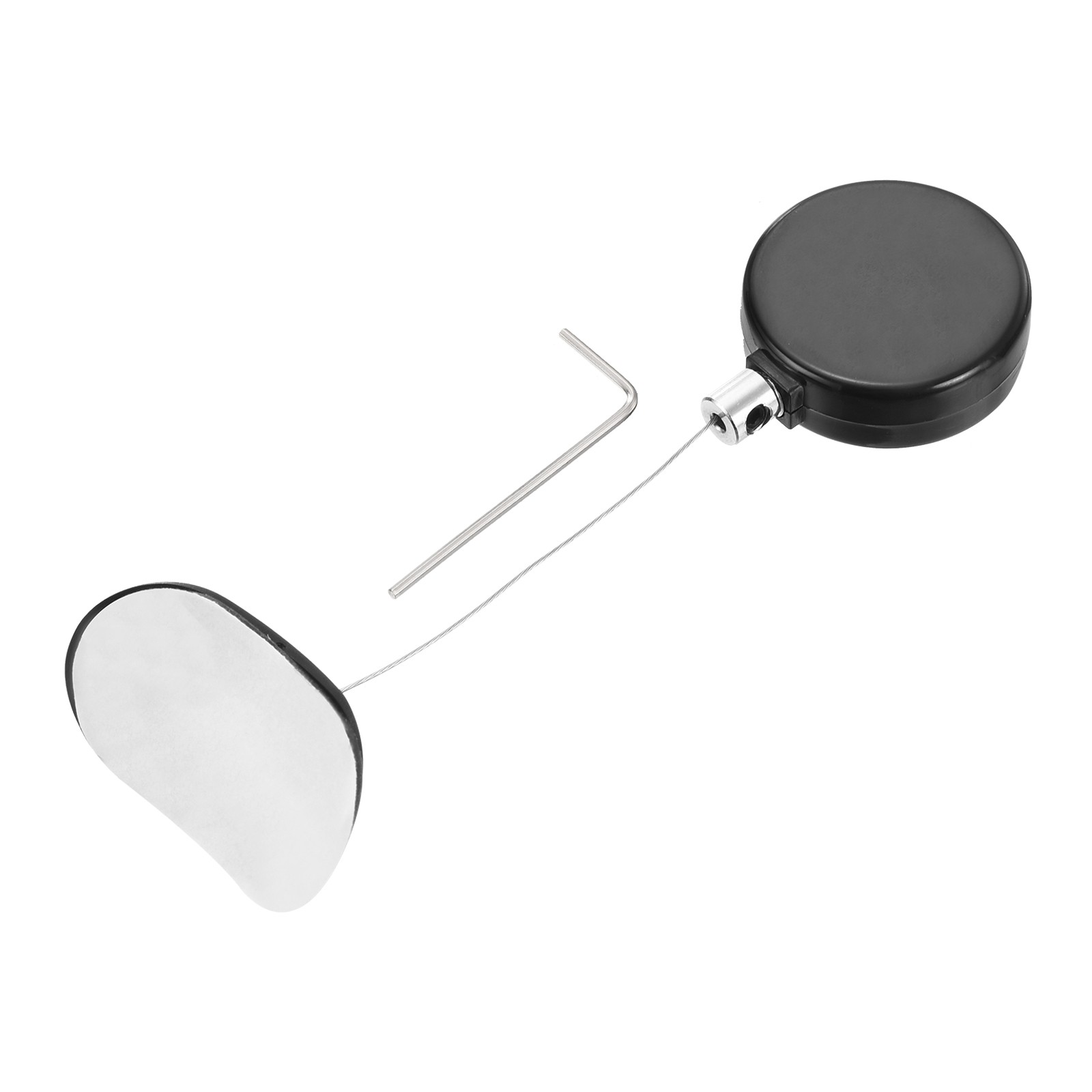 1.8ft Retractable Cable Security Lock with Arc Patch Wrench, Black