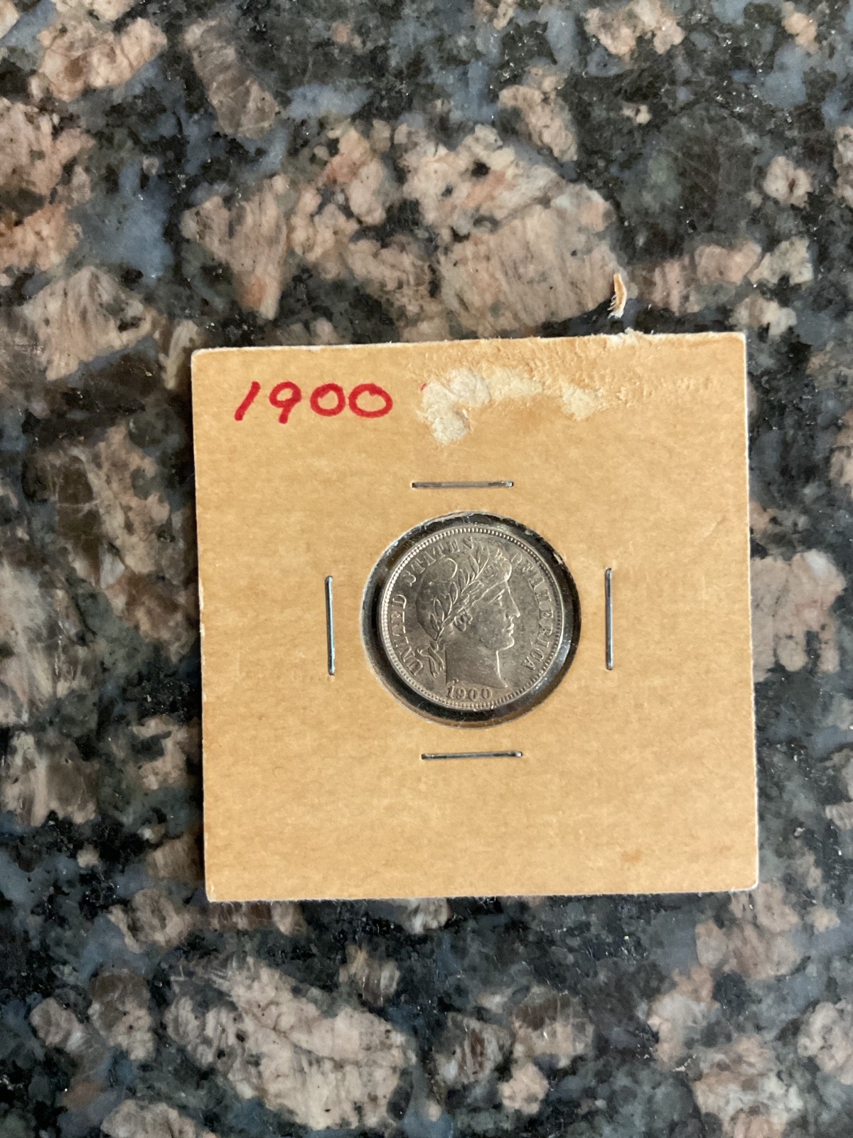 USA 1900 Barber Dime