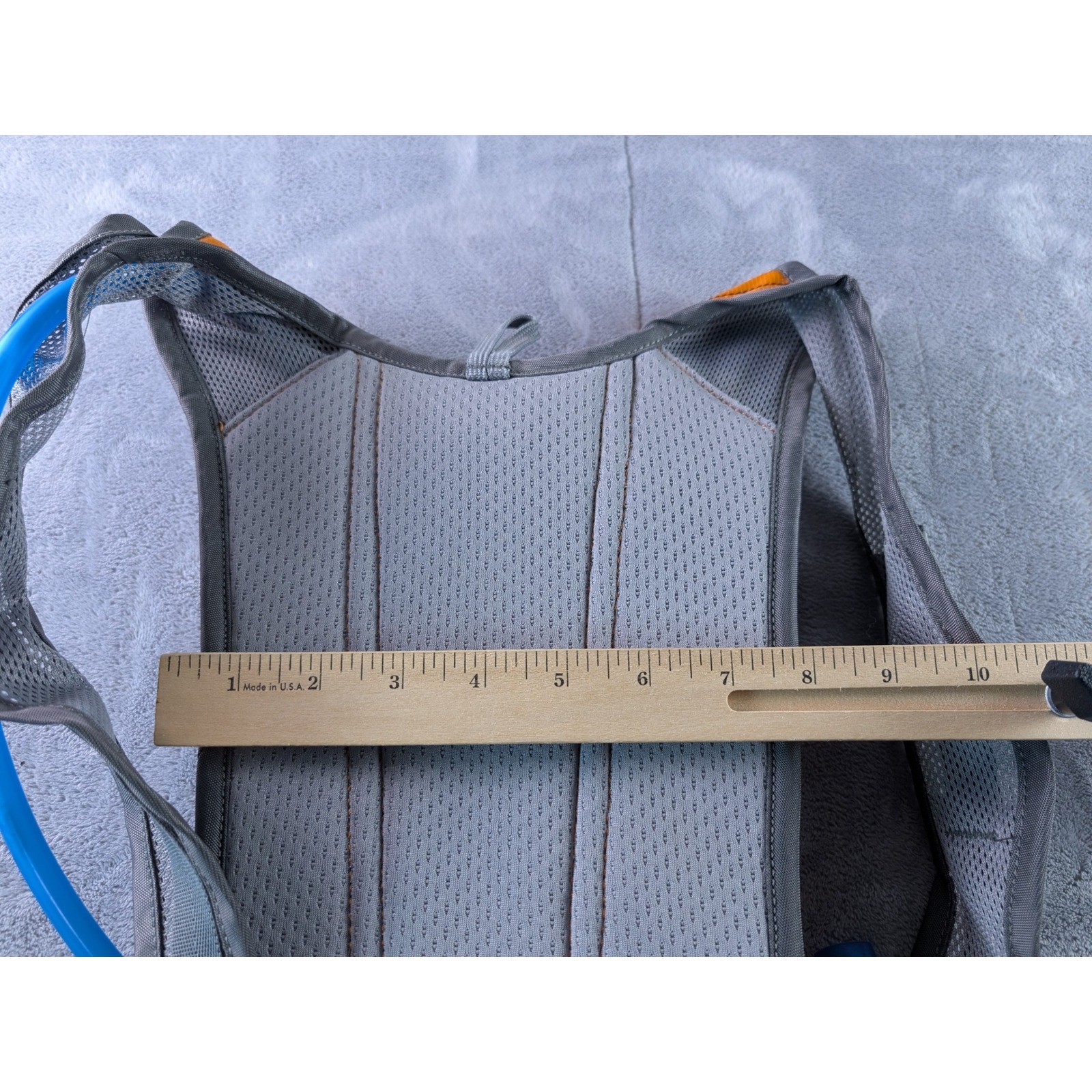 CamelBak HydroBak Hydration Pack Gray Orange Hiking Biking Backpack Stain