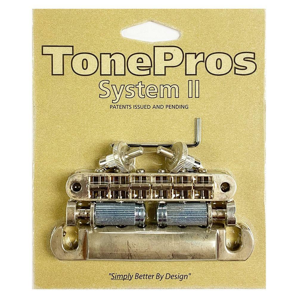 TonePros LPM04-AN Nashville Pre-Notched Bridge Tailpiece Set Aged Nickel