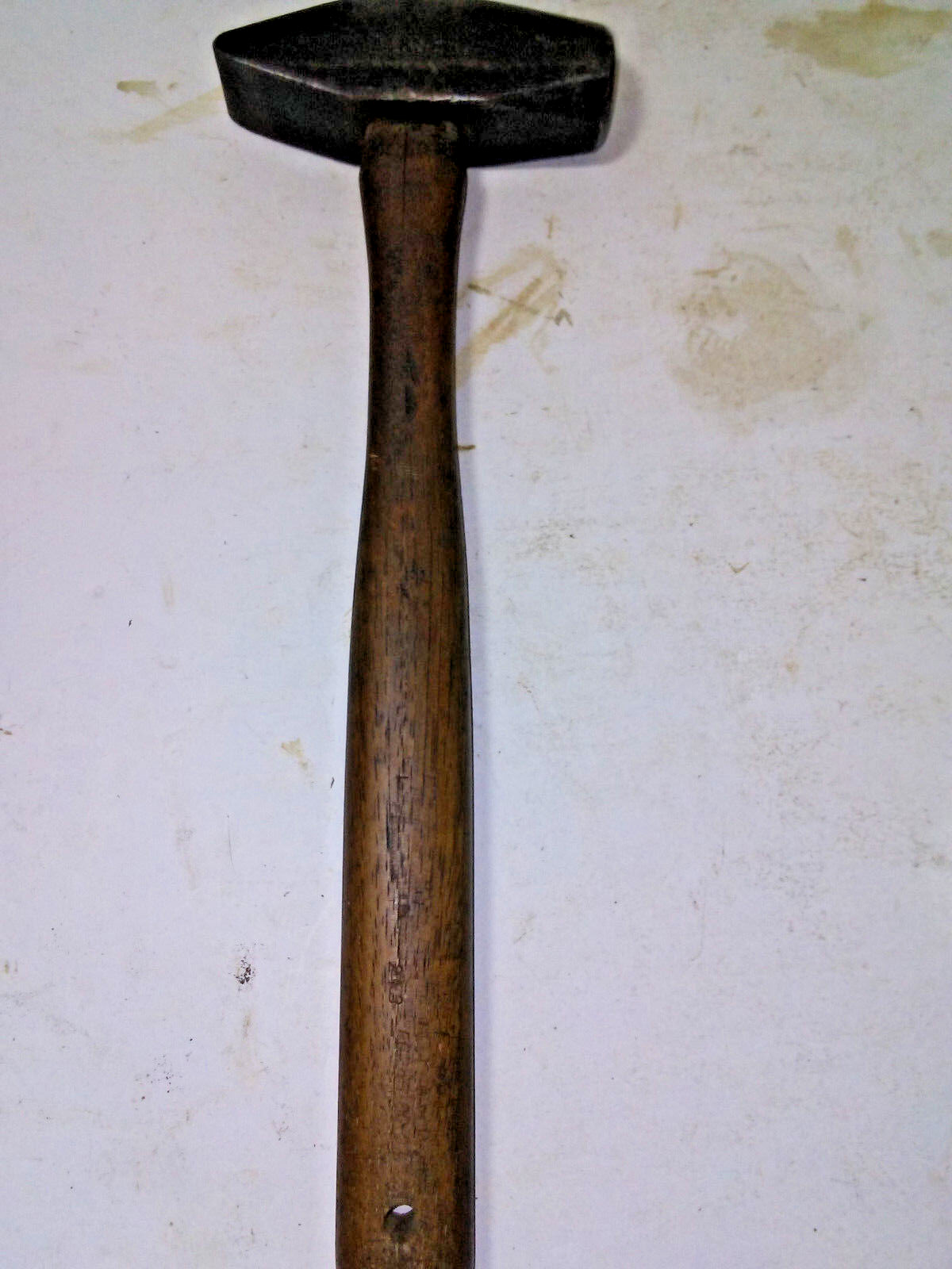 RARE! A.T.S.F. RY., PLUMB HAMMER, 1 & 1/2 POUND HEAD, 13 & 1/2 INCHES LONG