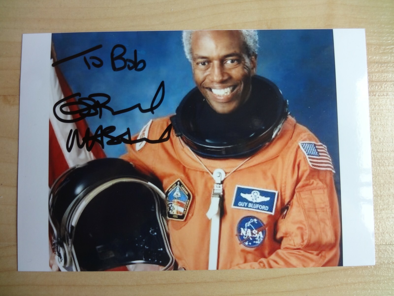 Guion Bluford Astronaut Hand Signed On Photo.