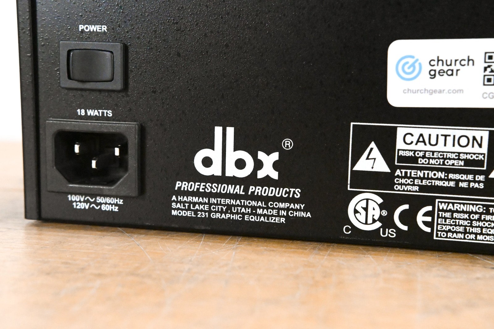 dbx 231 Dual-Channel 31-Band Graphic Equalizer CG012E7