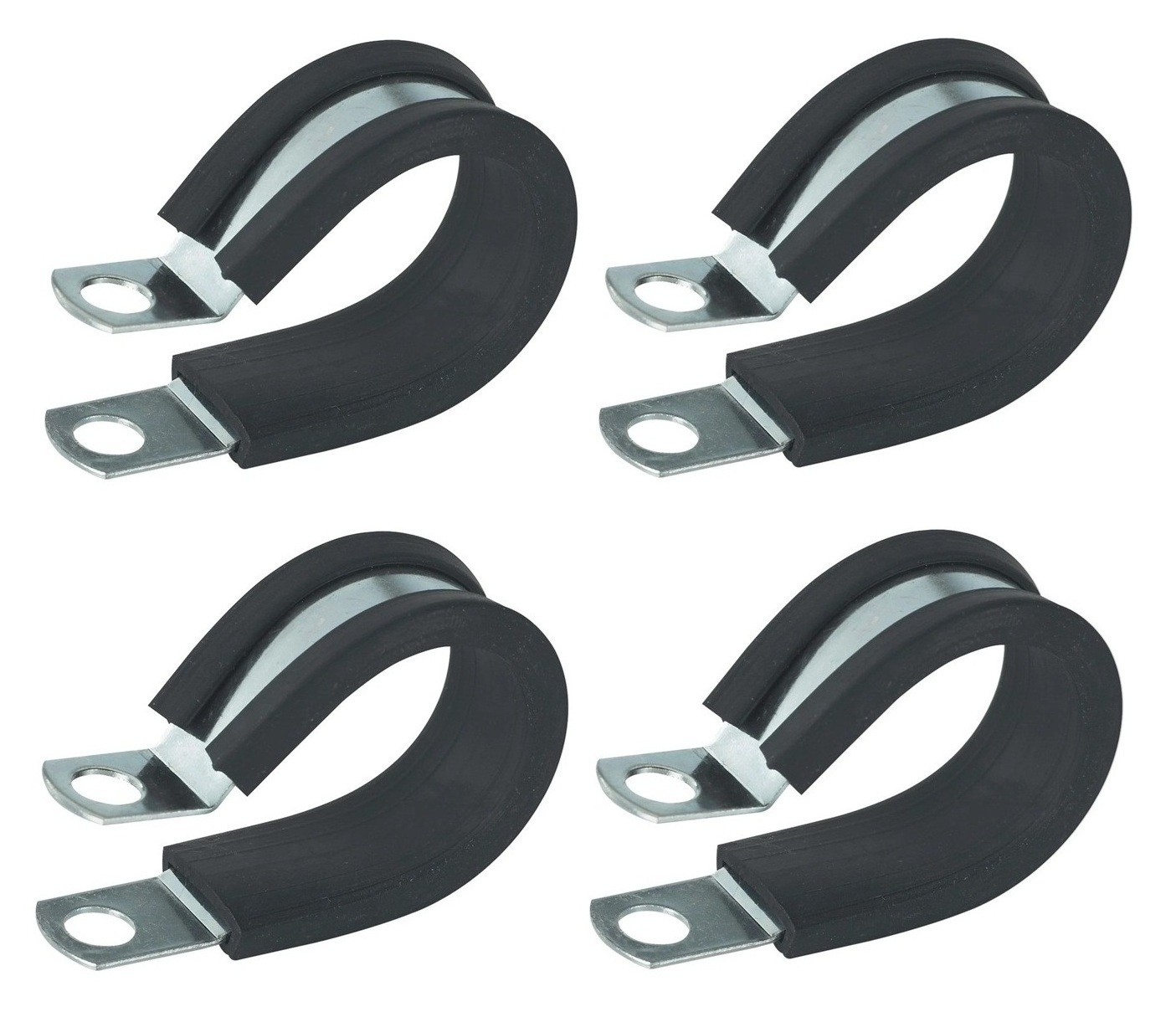 Ancor 403902 Marine Grade 304 Stainless Steel 1-1/4" SAE 20 Cushion Clamp 4-Pack
