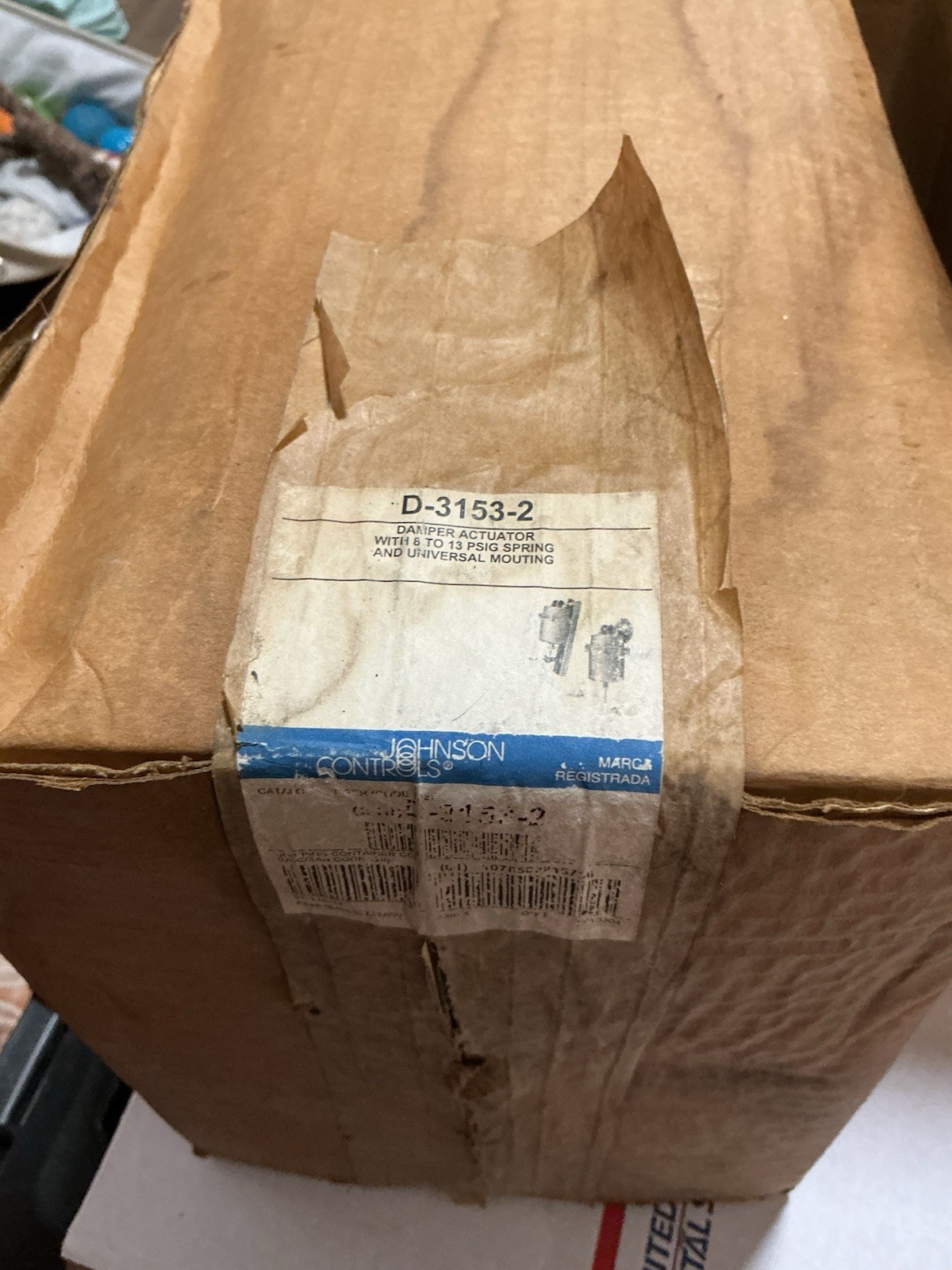 JOHNSON D-3153-2 Damp Act 8 - 13 psi Spring.  BRAND NEW SEALED IN BOX Z0