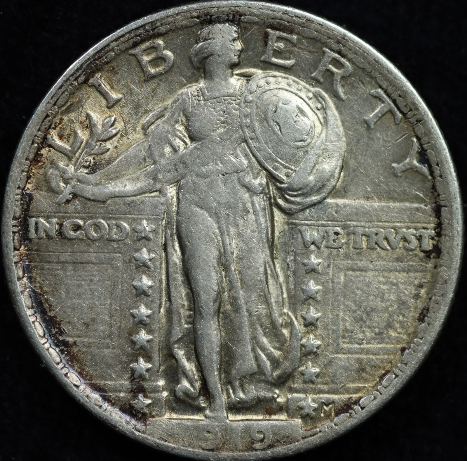 1919 Standing Liberty Quarter 90% Silver Better Detail US 25C
