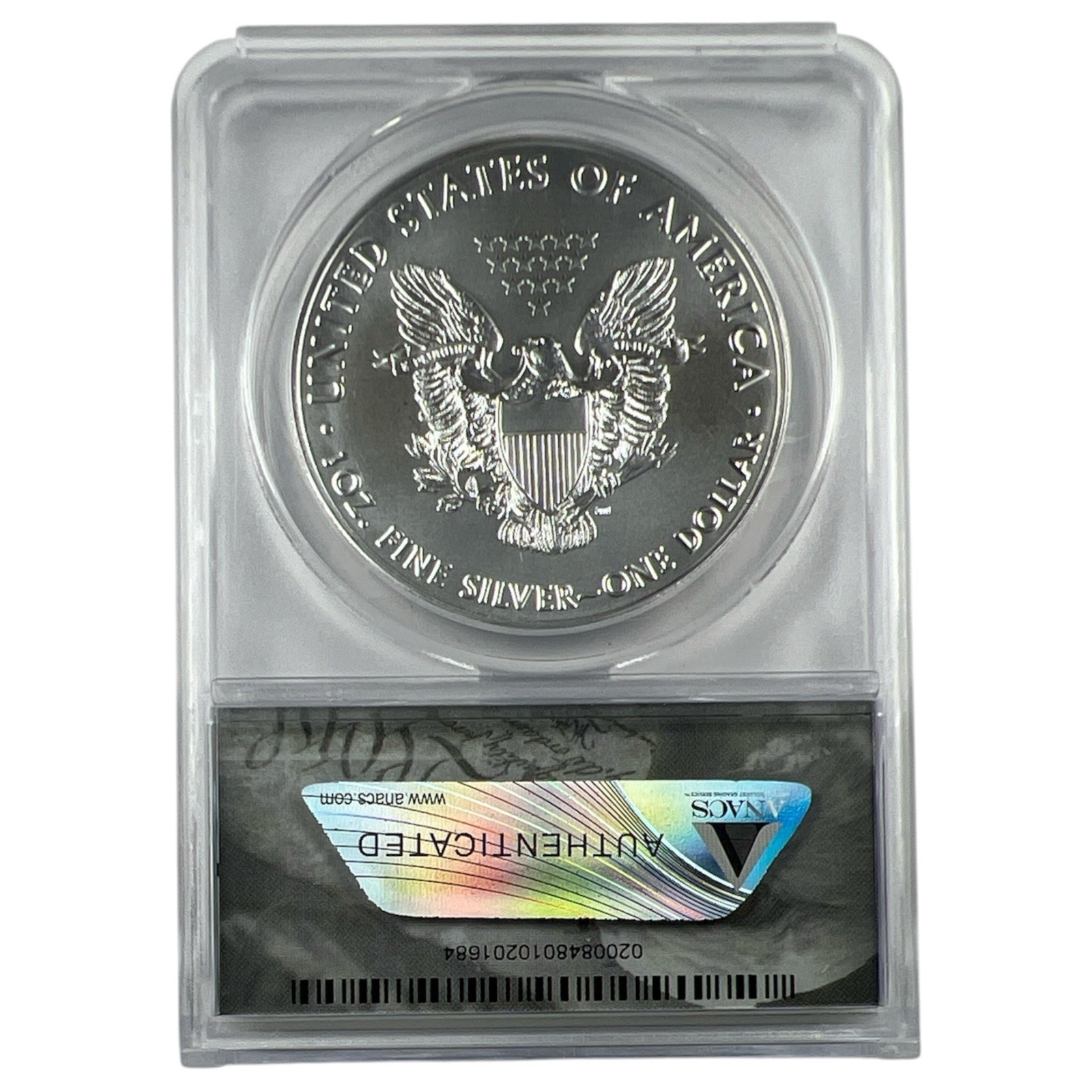 2020 (P) AMERICAN SILVER EAGLE ANACS MS69 First Strike Emergency Issue NA211