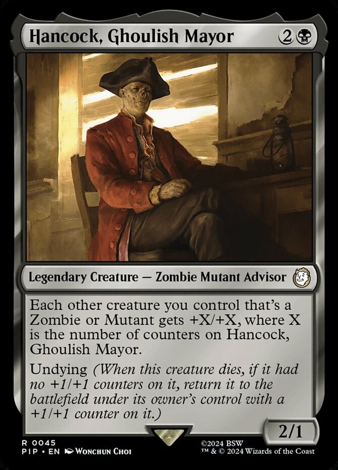 MTG Hancock, Ghoulish Mayor, NM-Mint, English Universes Beyond: Fallout