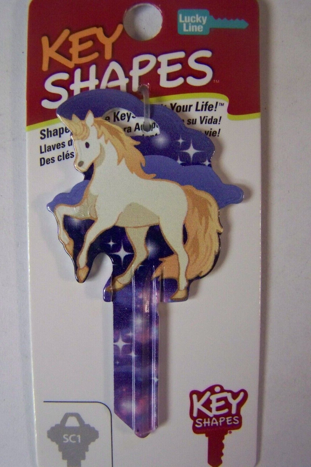 Unicorn Schlage SC1 house key blank.