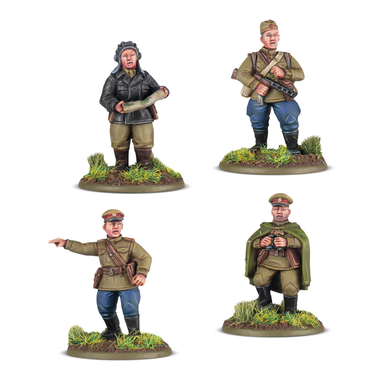 Soviet platoon commanders Bolt Action Warlord