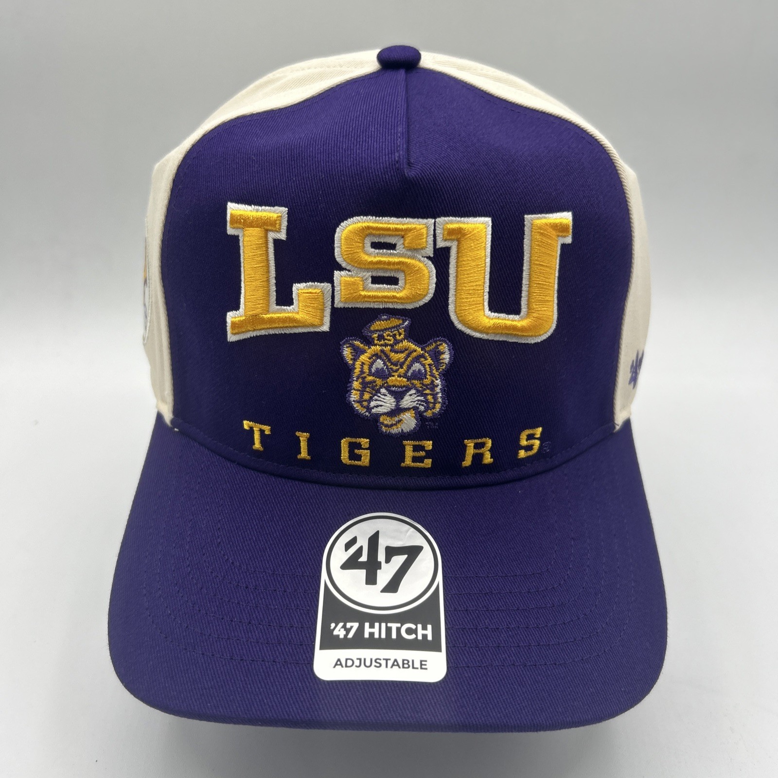 LSU Tigers Hat '47 Brand Hitch "Vintage Hard Hat" Premium Snapback Cap H141