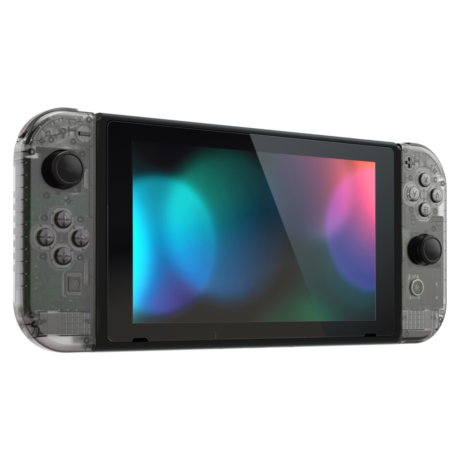 Clear Black Console Back Plate Controller Housing Shell Set for Nintendo Switch