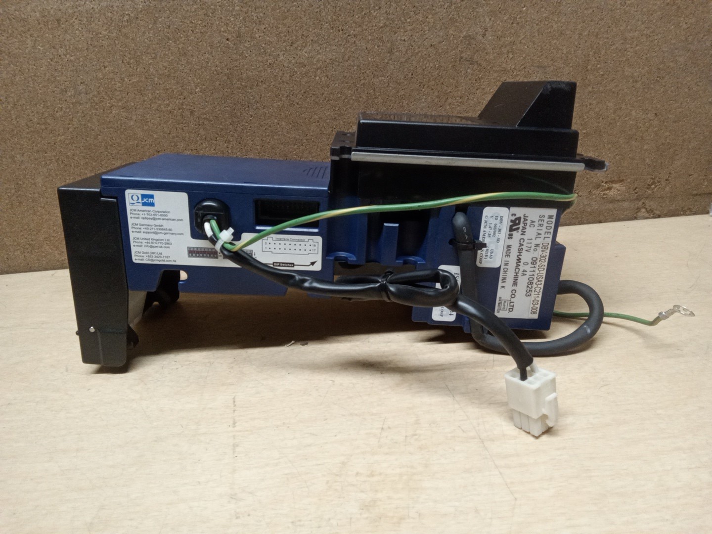 JCM DBV-302-SD-USA3-C211-03-008 Bill Validator Cash Machine
