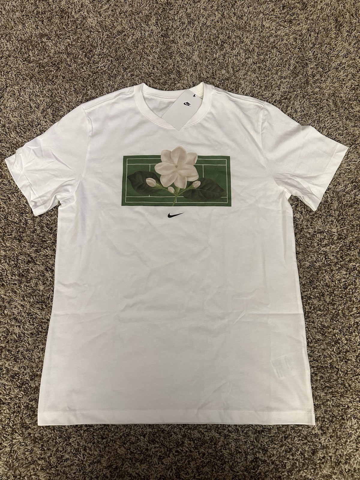 Alexandra Alex Eala NIKE By You Full in Bloom Sampaguita Shirt Men’s Size - XL