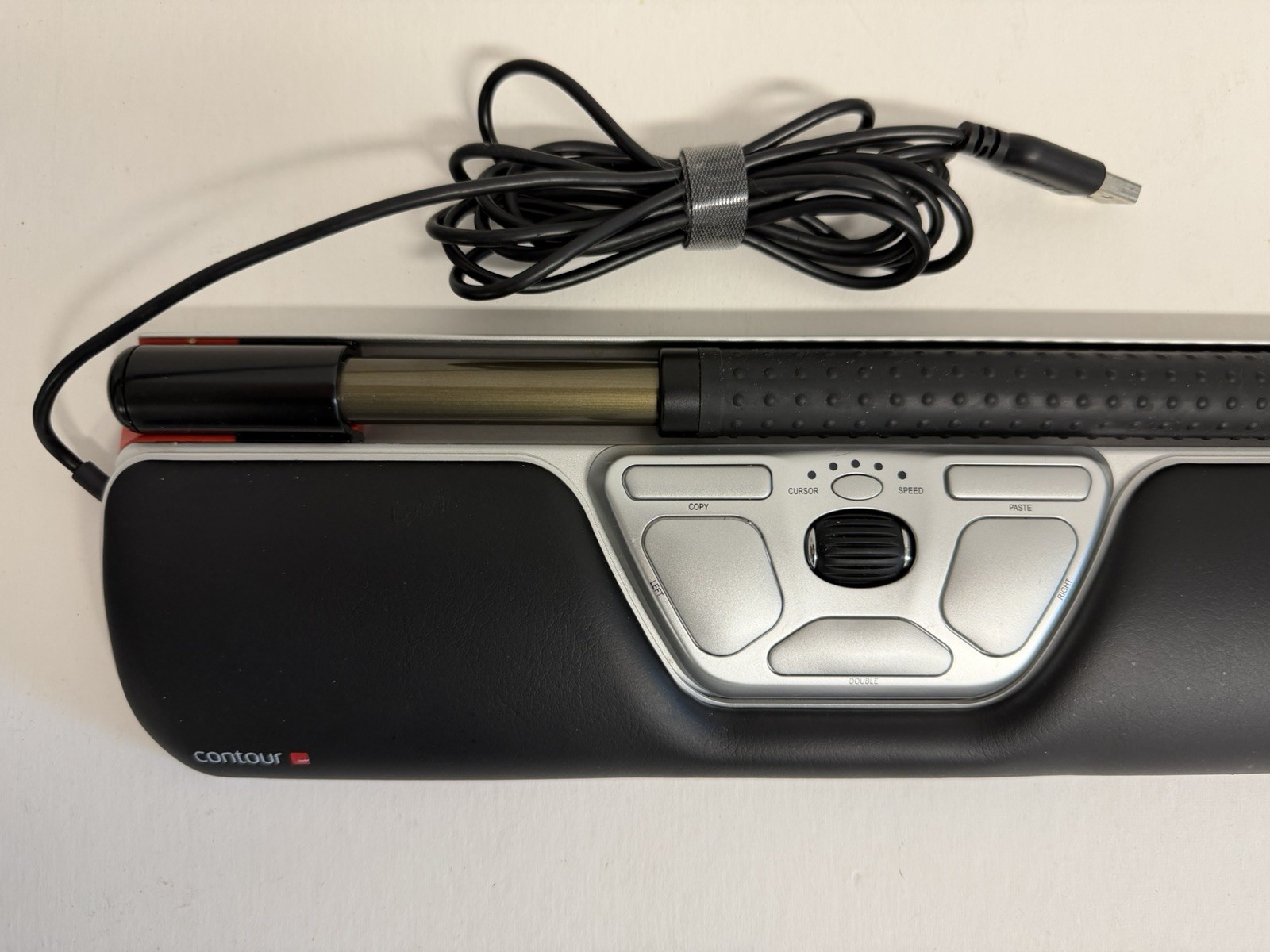 Contour Design RollerMouse Red USB Wired Roller Bar Mouse Working