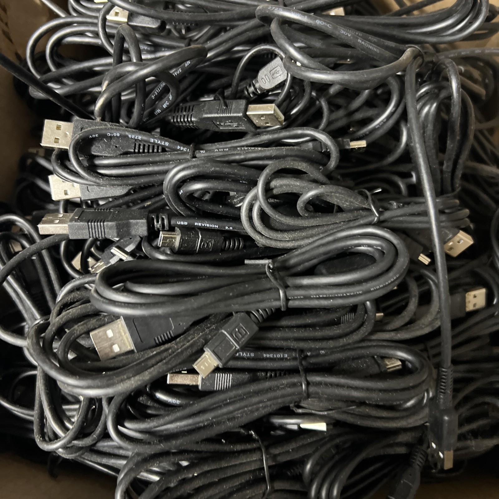 Lot Of 10 Mix Size Mini usb T port for old hard disk radio mp3 mp4 Charger cable