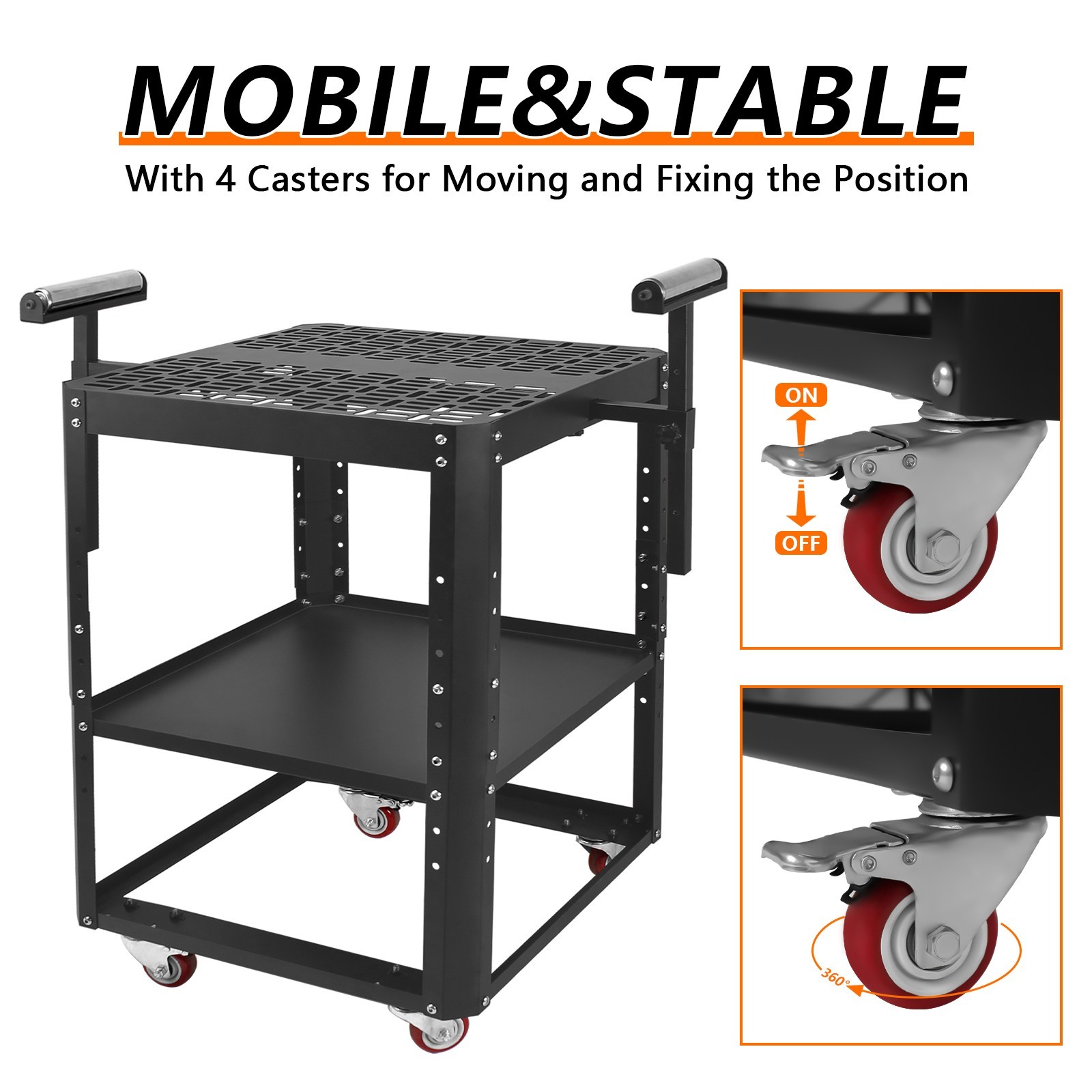Planer Stand with Wheels,Height Adjustable Miter Saw Tool Stand With Rollers