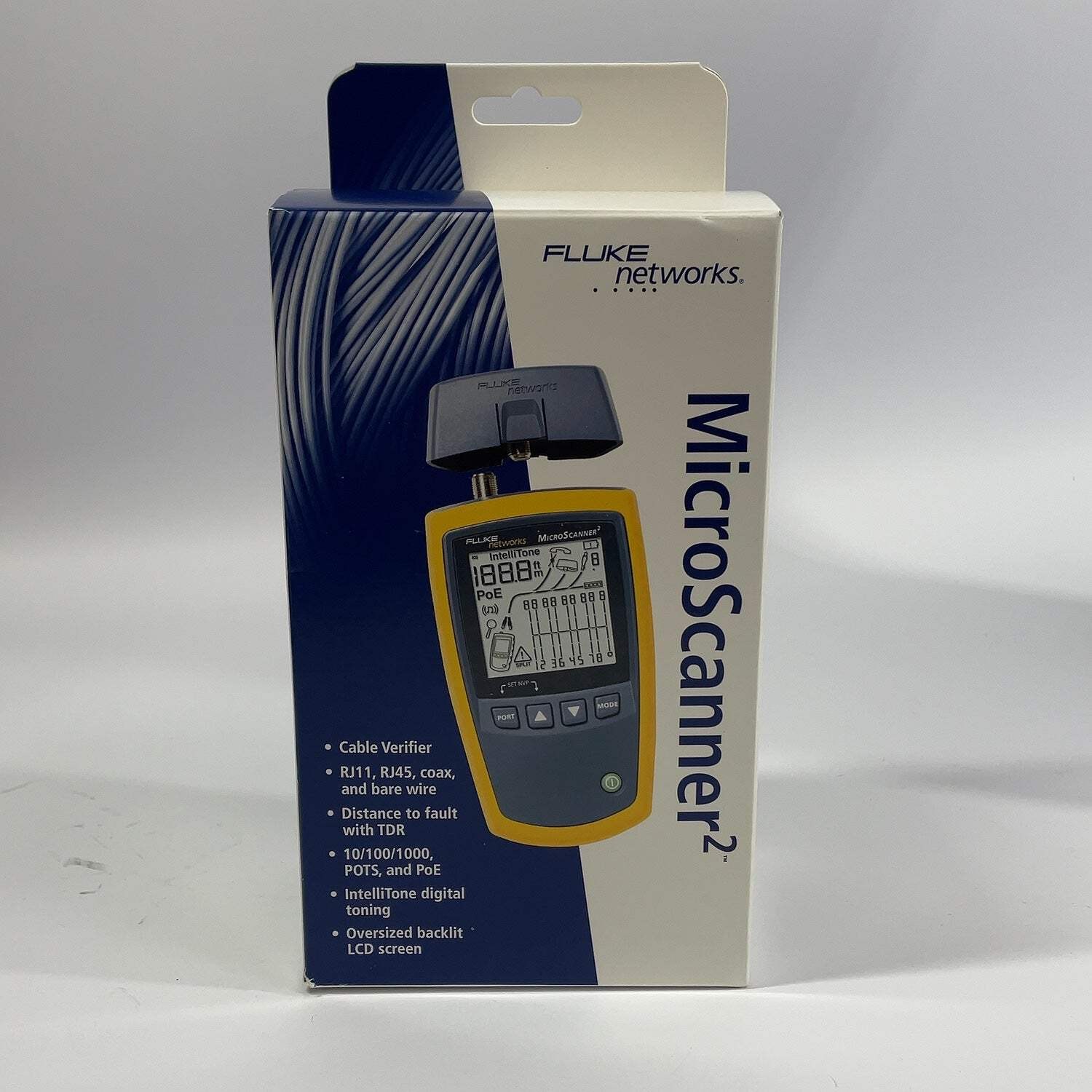 New Fluke Networks MicroScanner2 Cable Tester MS2-100