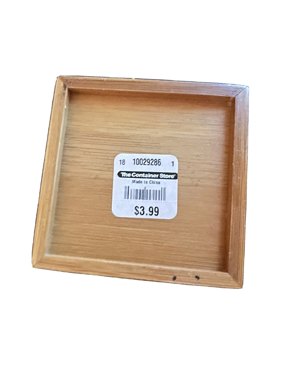 The Container Store- Bamboo/wood square containers come in 4 pieces
